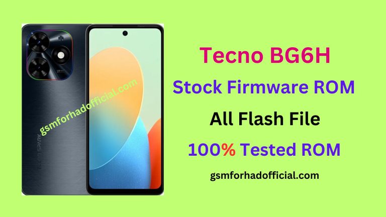 Tecno BG6h Flash File