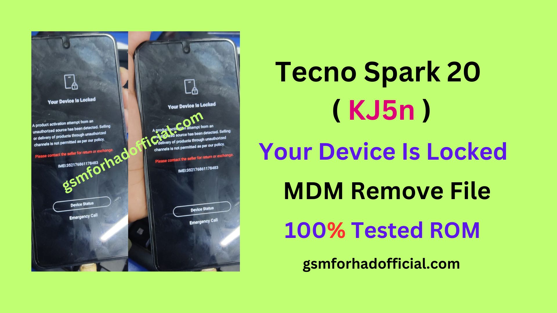 Tecno KJ5n MDM Remove File