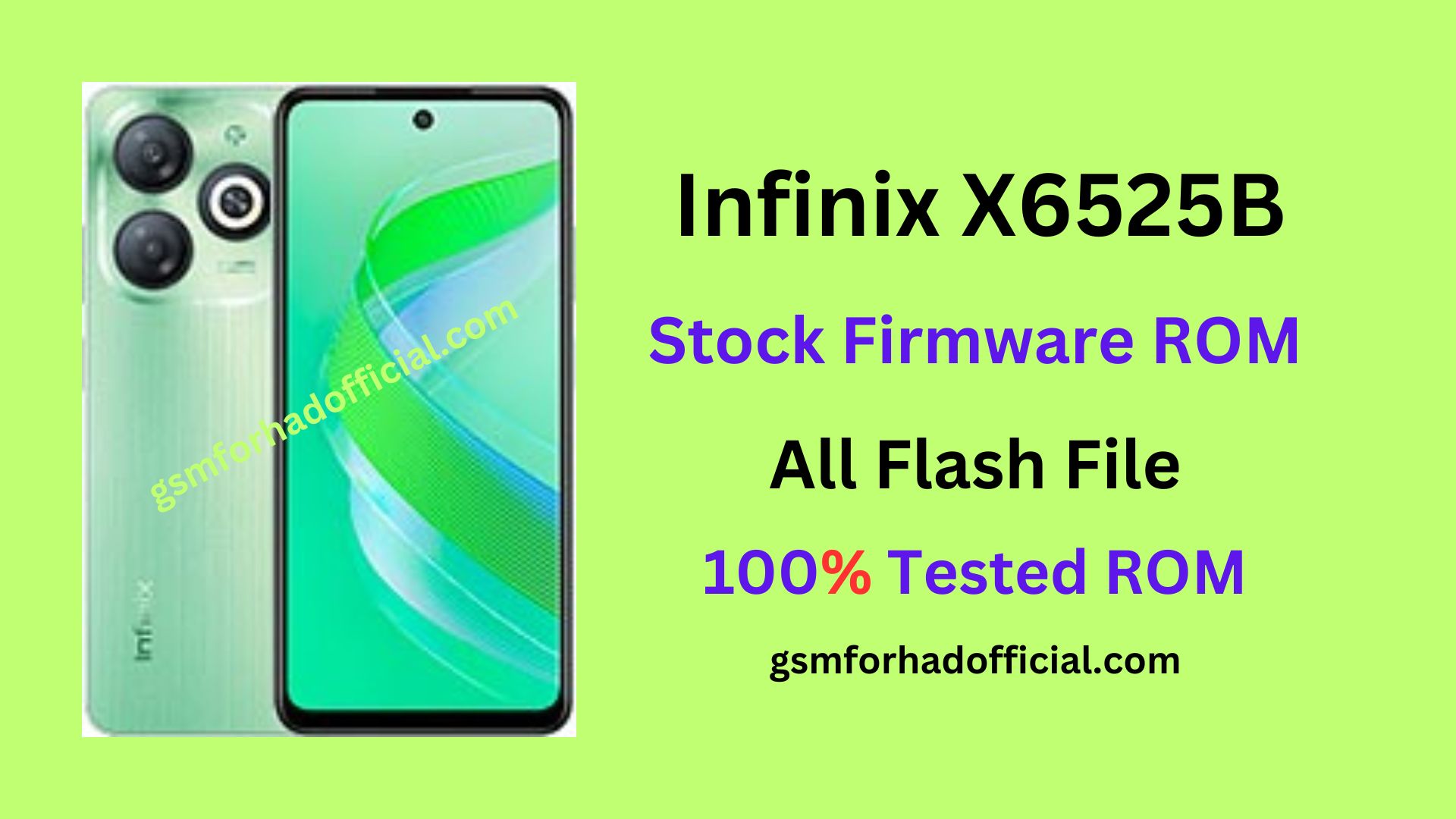 Infinix X6525B Flash File