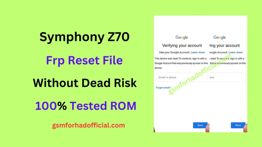 Symphony Z70 Frp Remove File