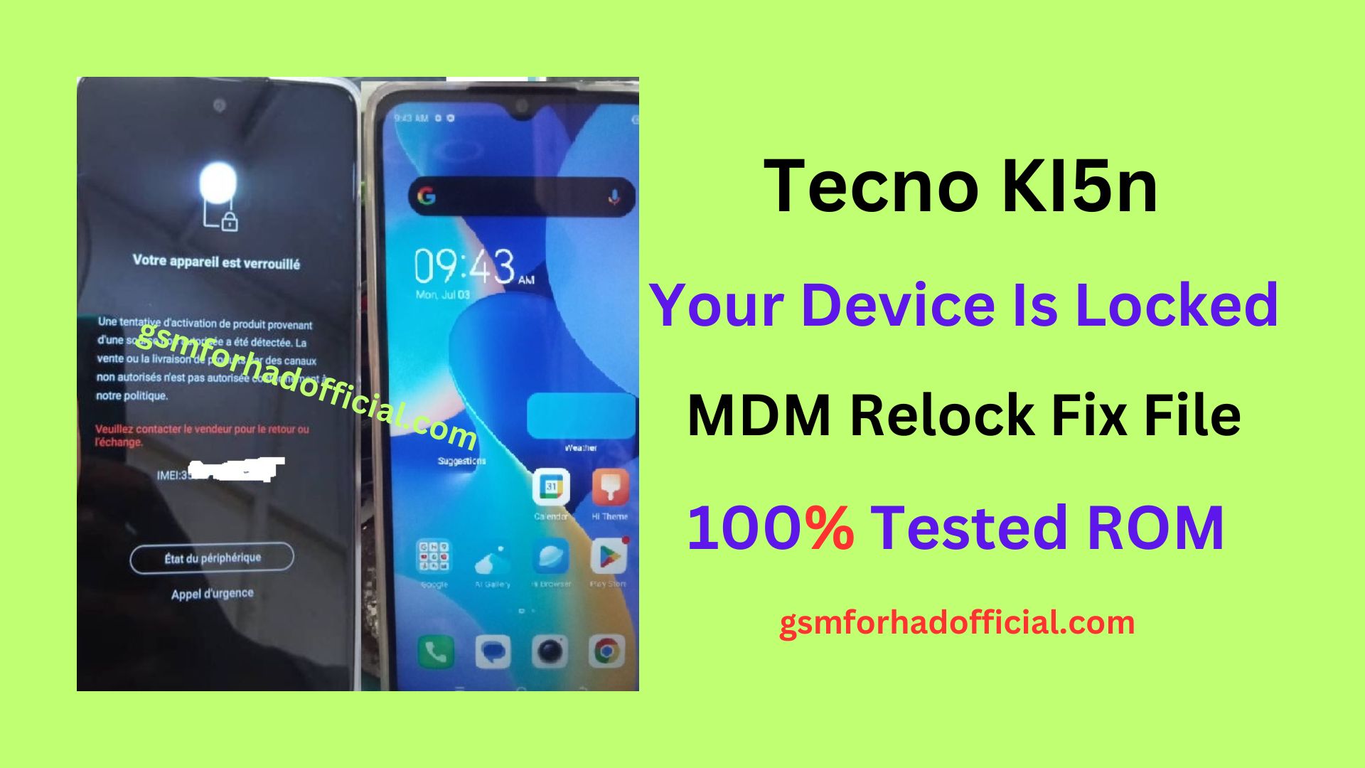 Tecno KI5n Remove File