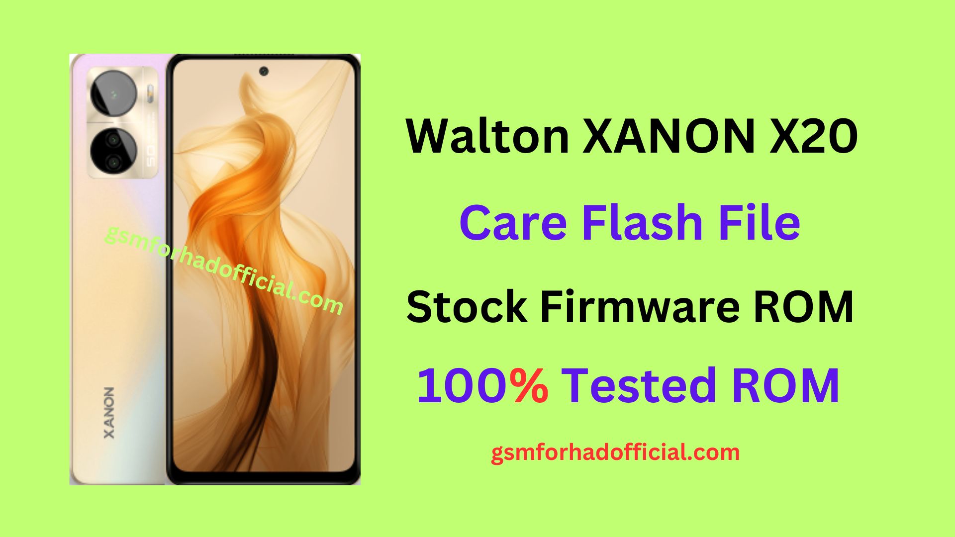 Walton XANON X20 Flash File