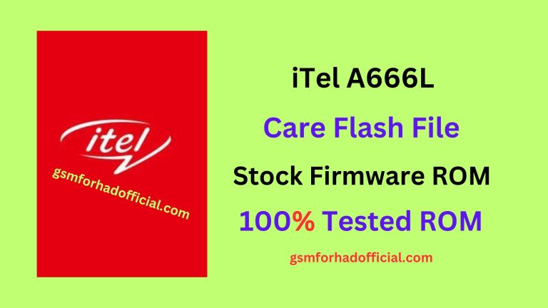 iTel A666L Flash File