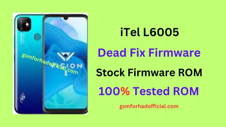 iTel L6005 Flash File Dead Fix Firmware