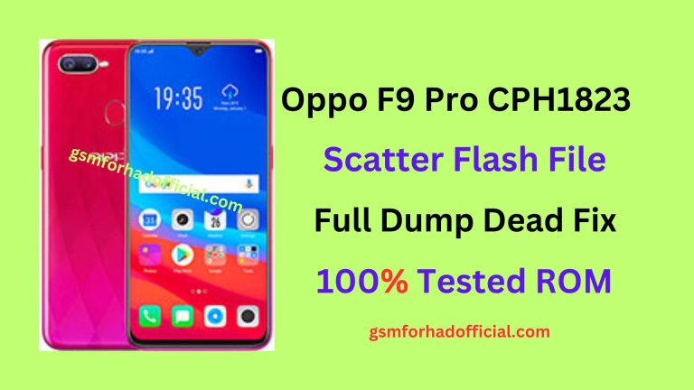 Oppo F9 Pro CPH1823 Scatter Flash File