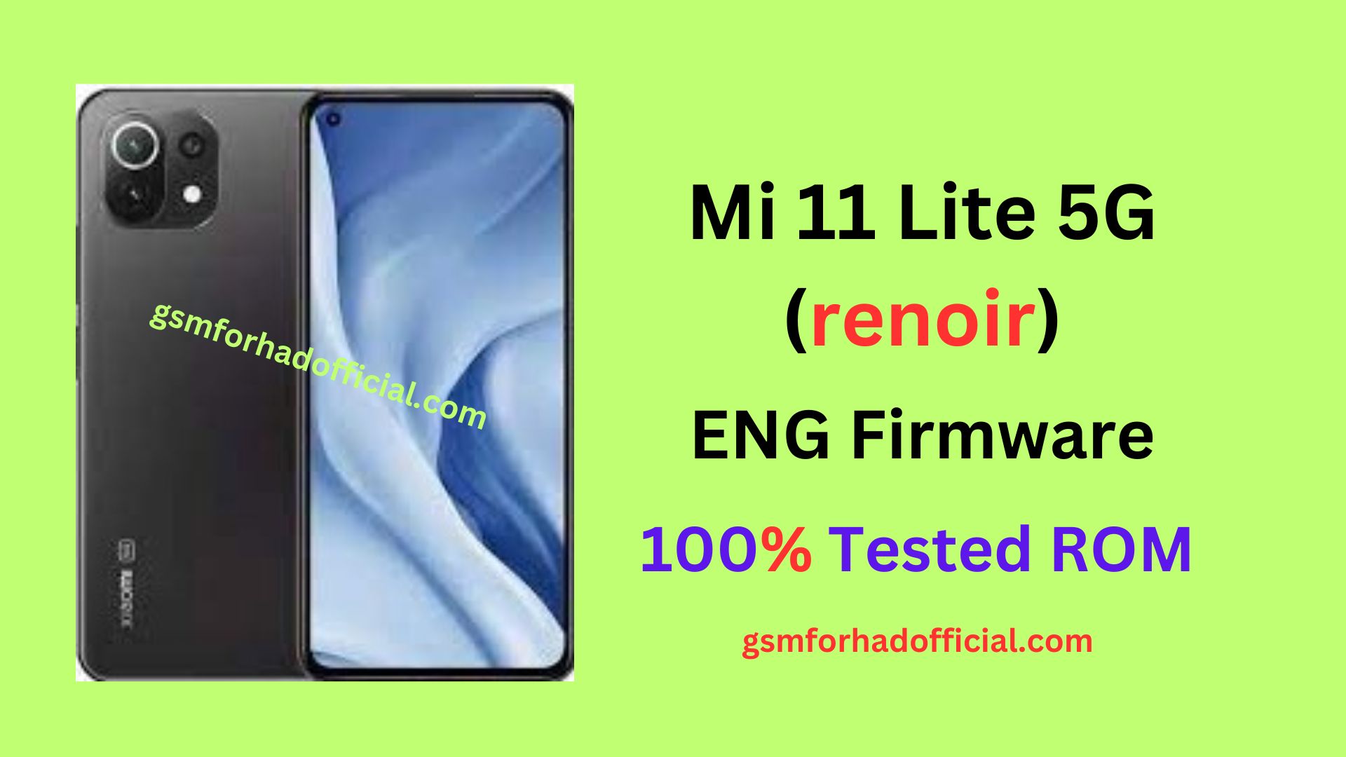 Xiaomi Mi 11 Lite 5G (renoir) ENG Firmware